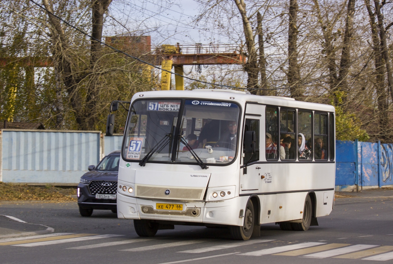 Свердловская область, ПАЗ-320302-33 "Вектор" № КЕ 477 66