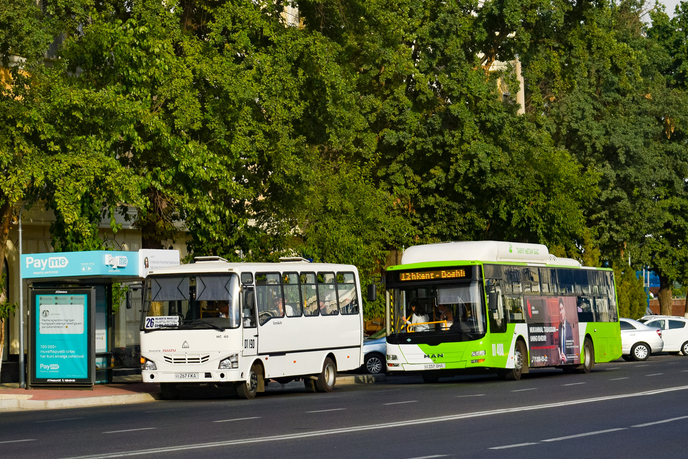 Узбекистан, SAZ HC40 № 01190; Узбекистан, Gemilang (MAN Auto-Uzbekistan) № 01488 Узбекистан, SAZ HC40 № 01190; Узбекистан, Gemilang (MAN Auto-Uzbekistan) № 01488