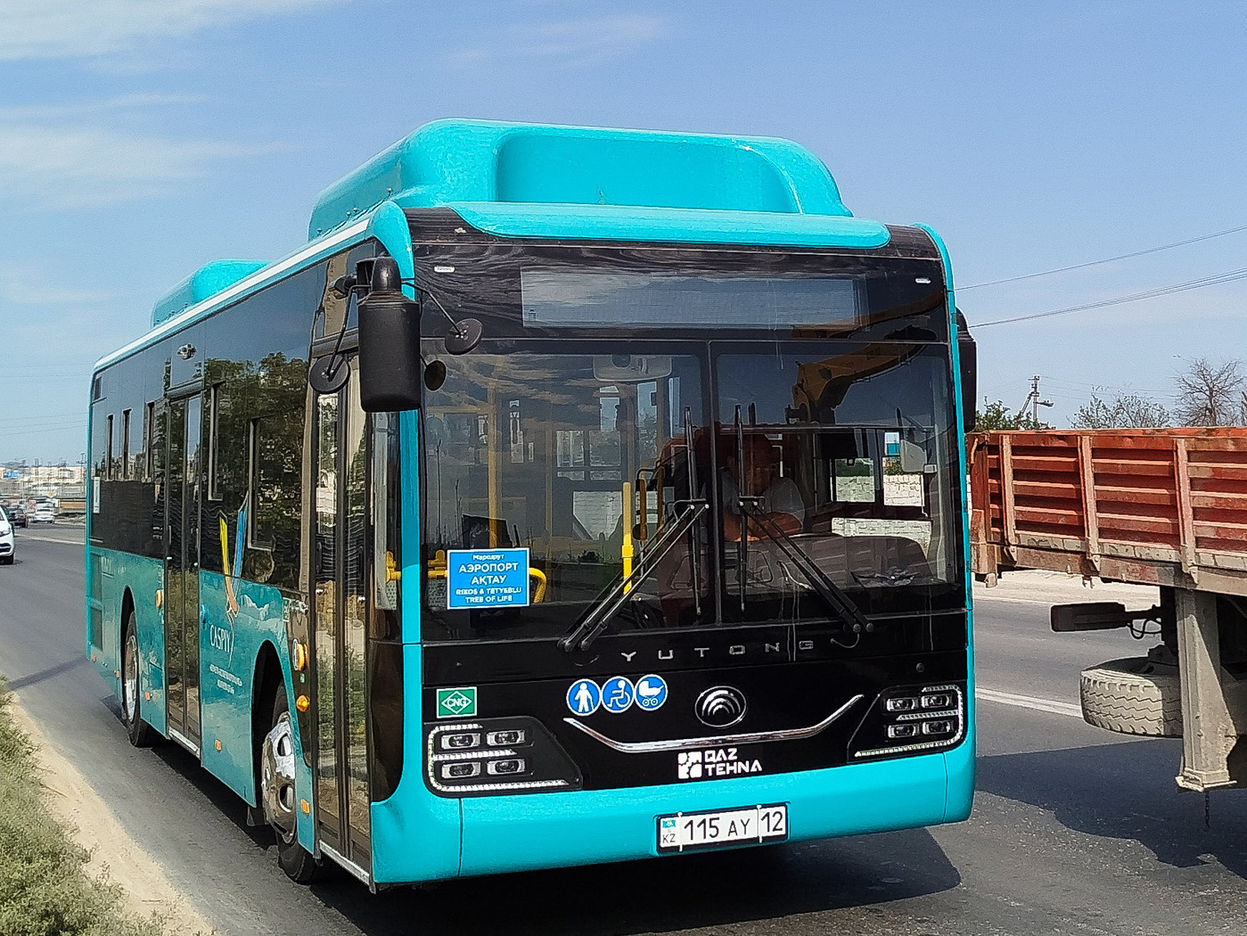 Мангистауская область, Yutong ZK6116HG (QazTehna) № 115 AY 12