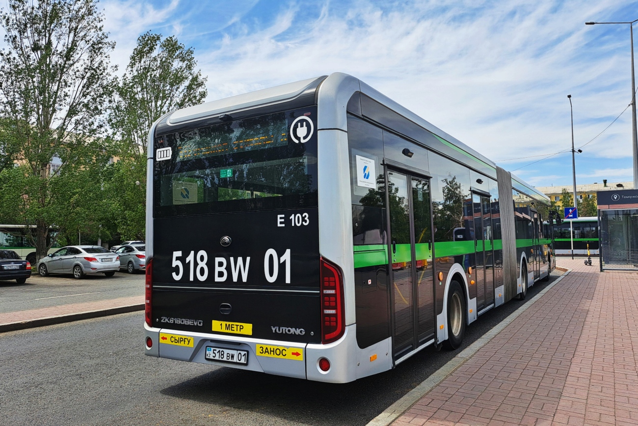 Астана, Yutong ZK6180BEVG (QazTehna) № E103