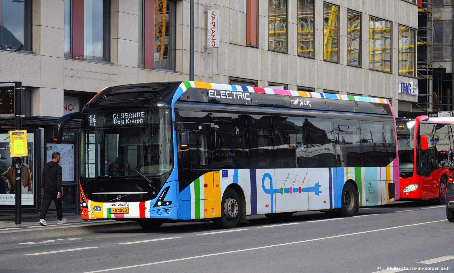 Люксембург, Volvo 7900E № 106