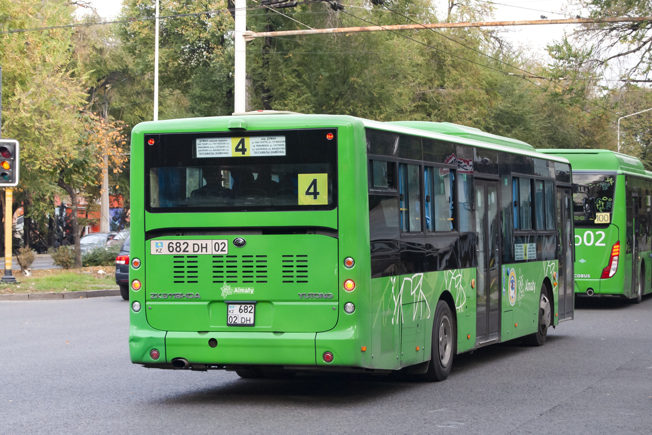 Алматы, Yutong ZK6118HGA (QazTehna) № 682 DH 02