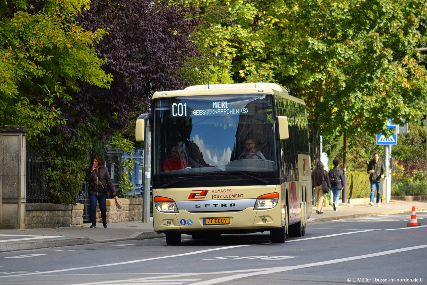 Люксембург, Setra S418LE business № JC 6007