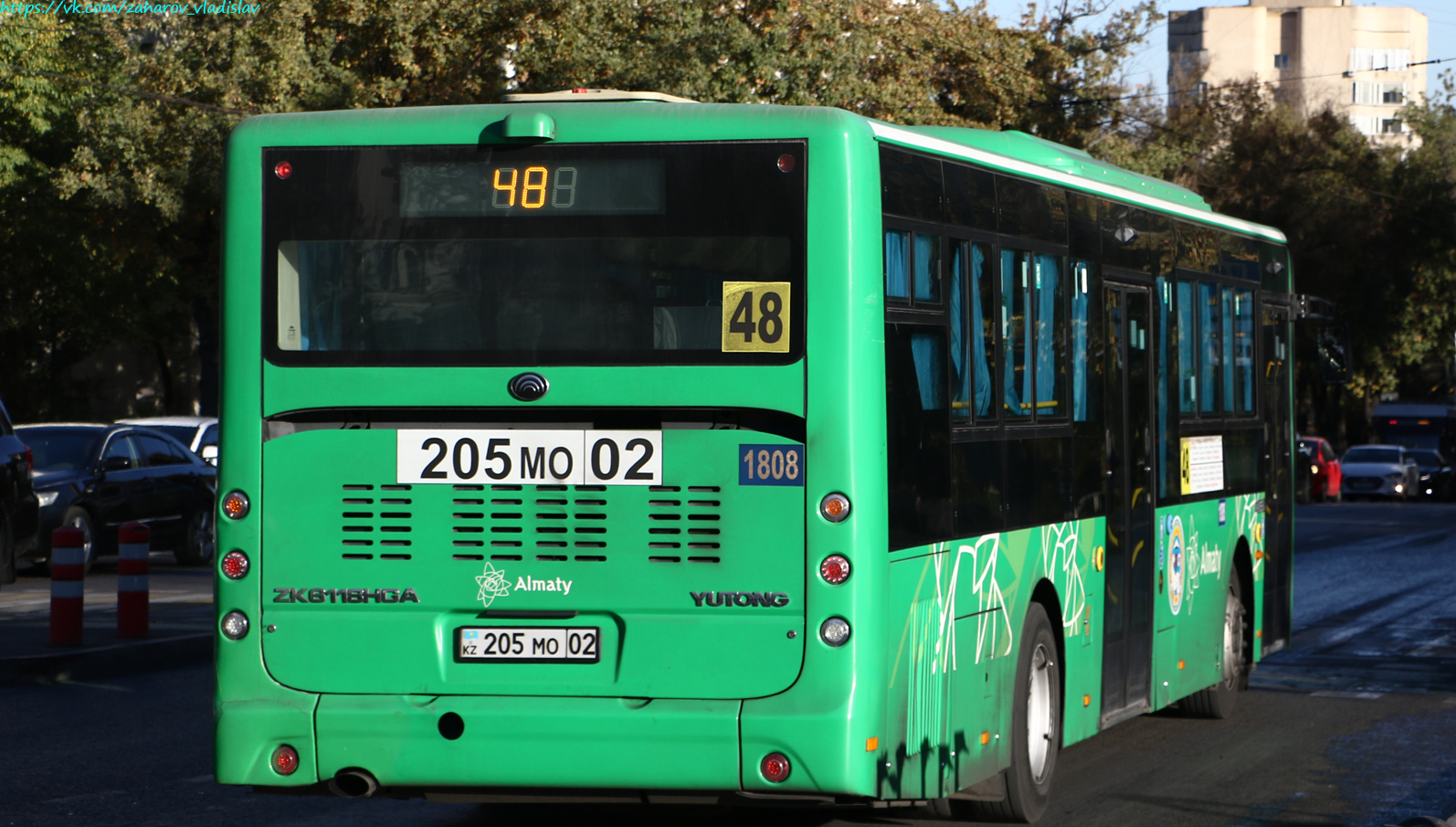Алматы, Yutong ZK6118HGA № 1808