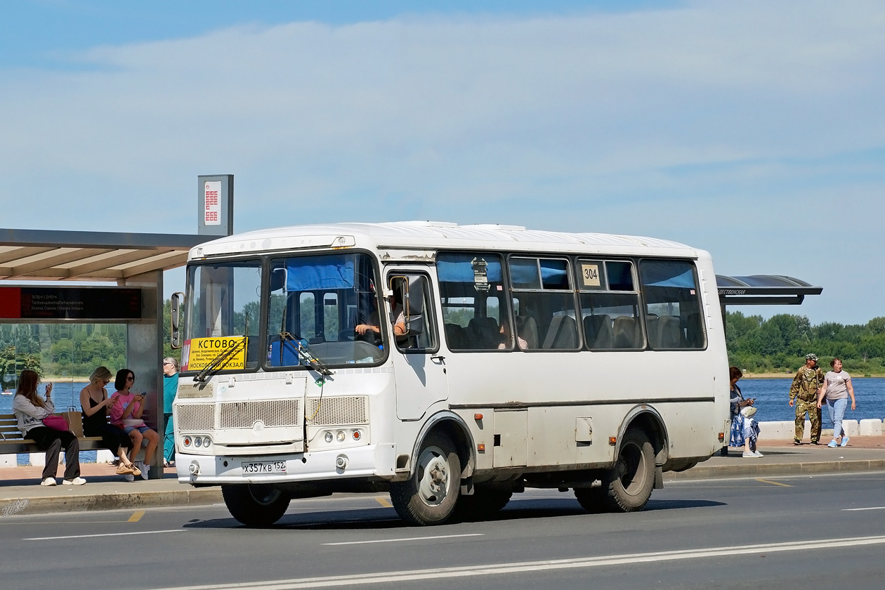 Nizhegorodskaya region, PAZ-320530-22 # Х 357 КВ 152