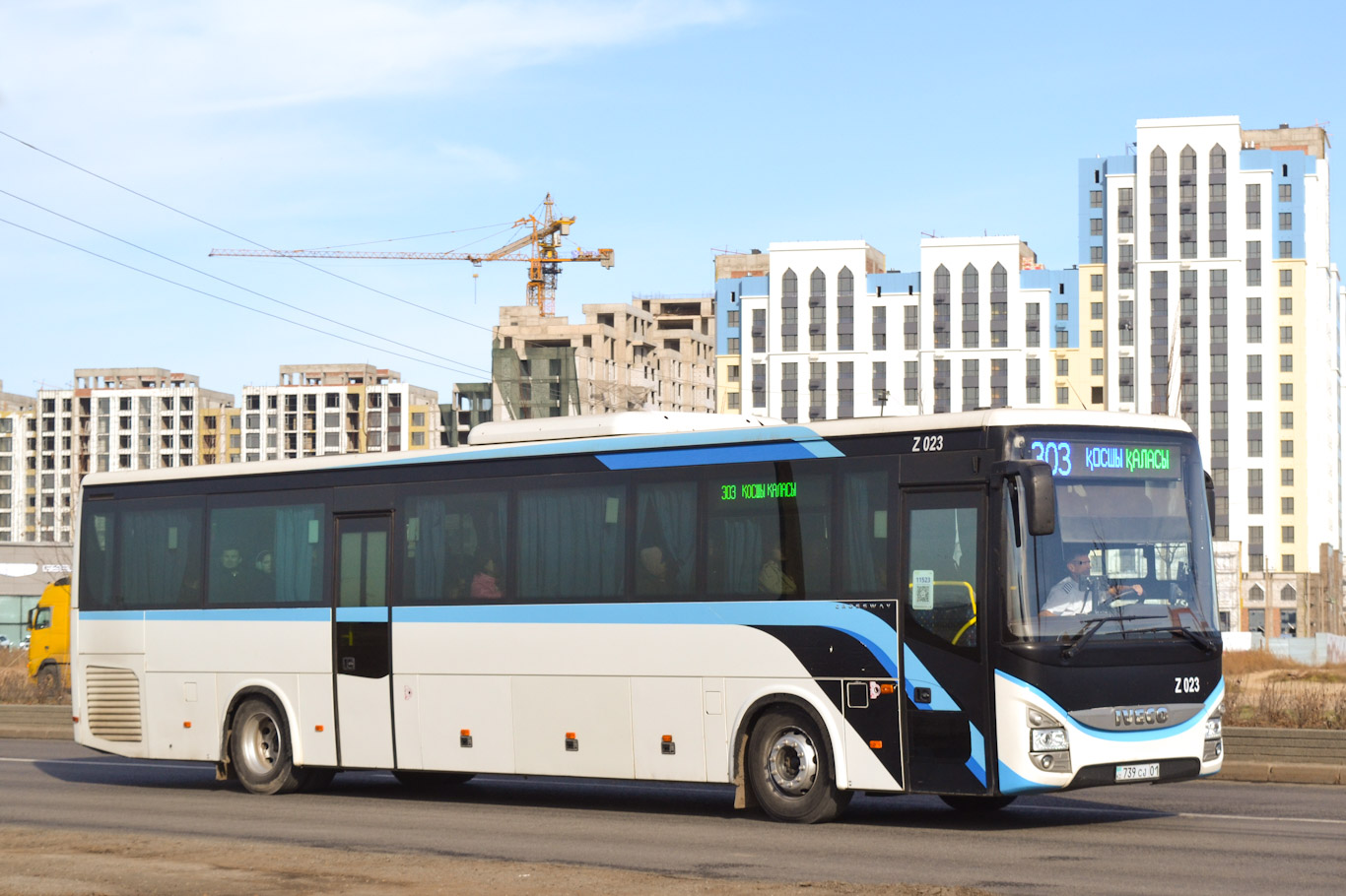 Астана, IVECO Crossway LINE 13M (СарыаркаАвтоПром) № Z023