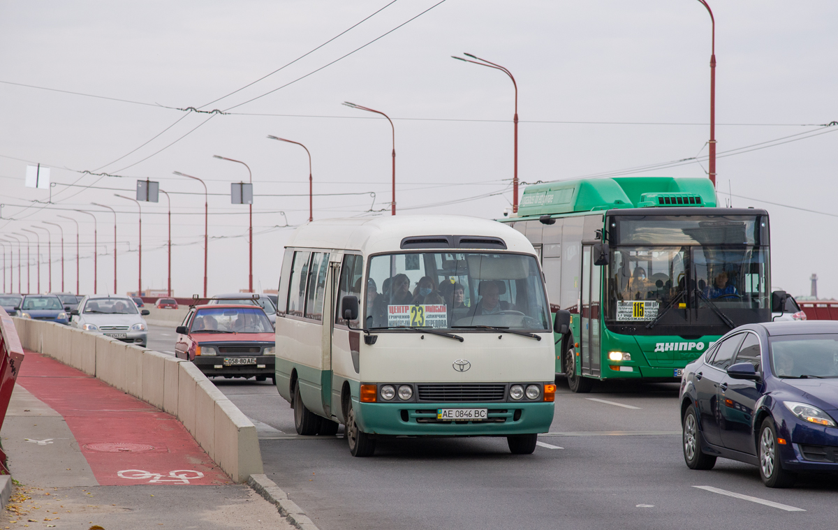 Днепропетровская область, Toyota Coaster HZB50L № AE 0846 BC