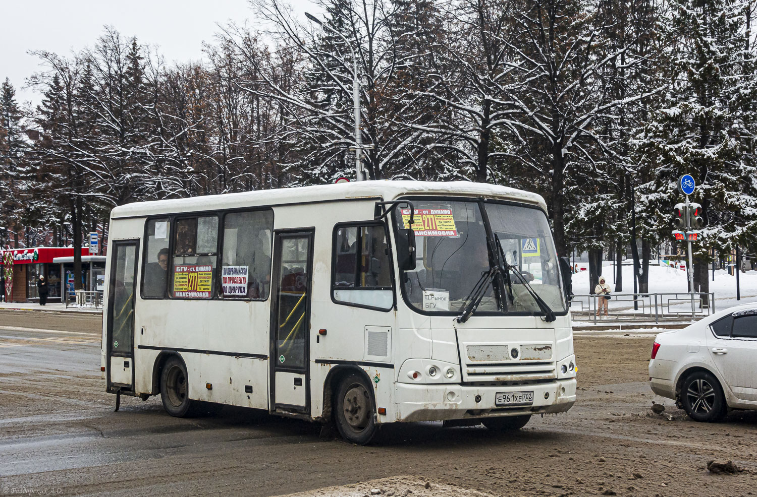 Башкортостан, ПАЗ-320302-08 № Е 961 ХЕ 702