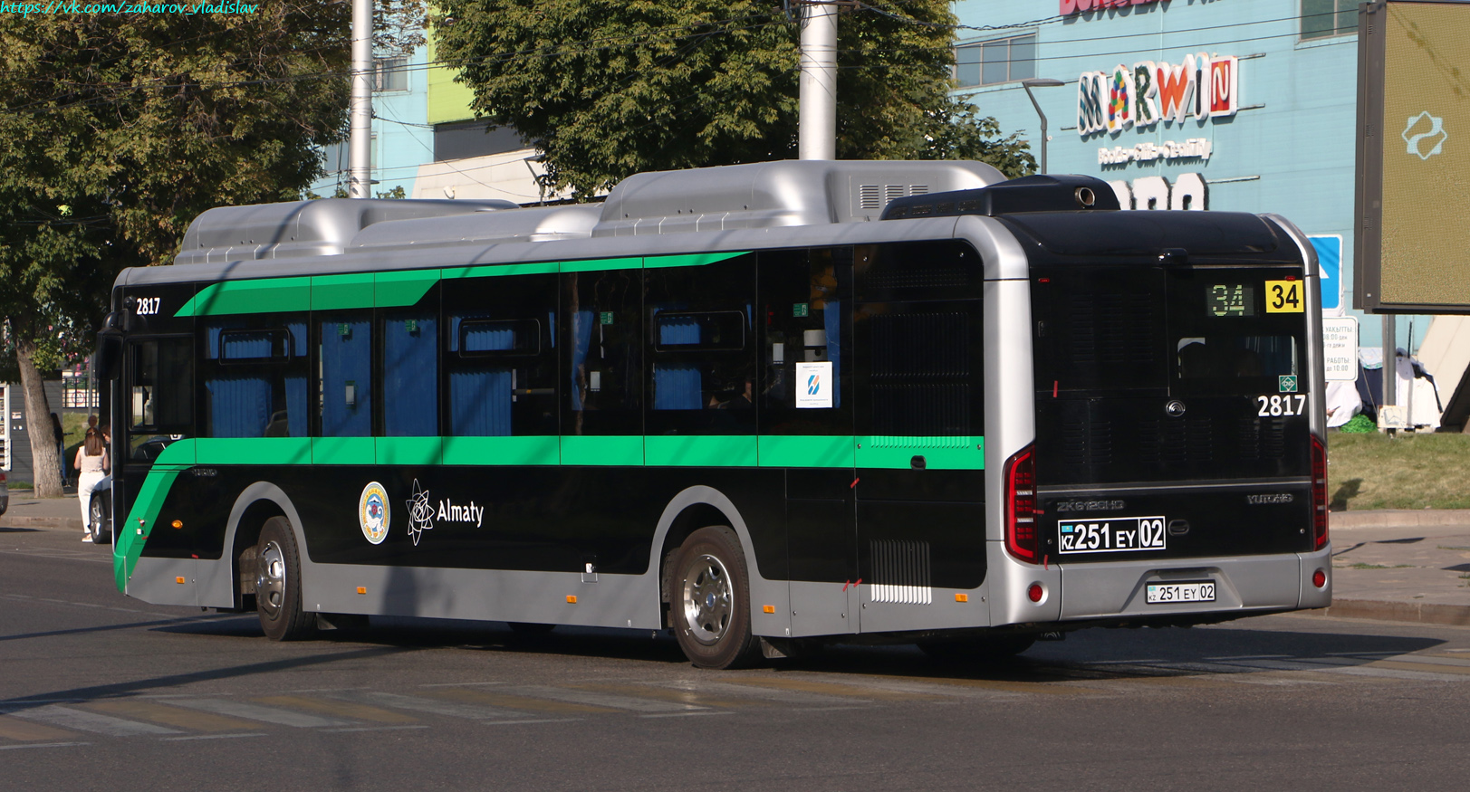 Алматы, Yutong ZK6126HG (QazTehna) № 2817