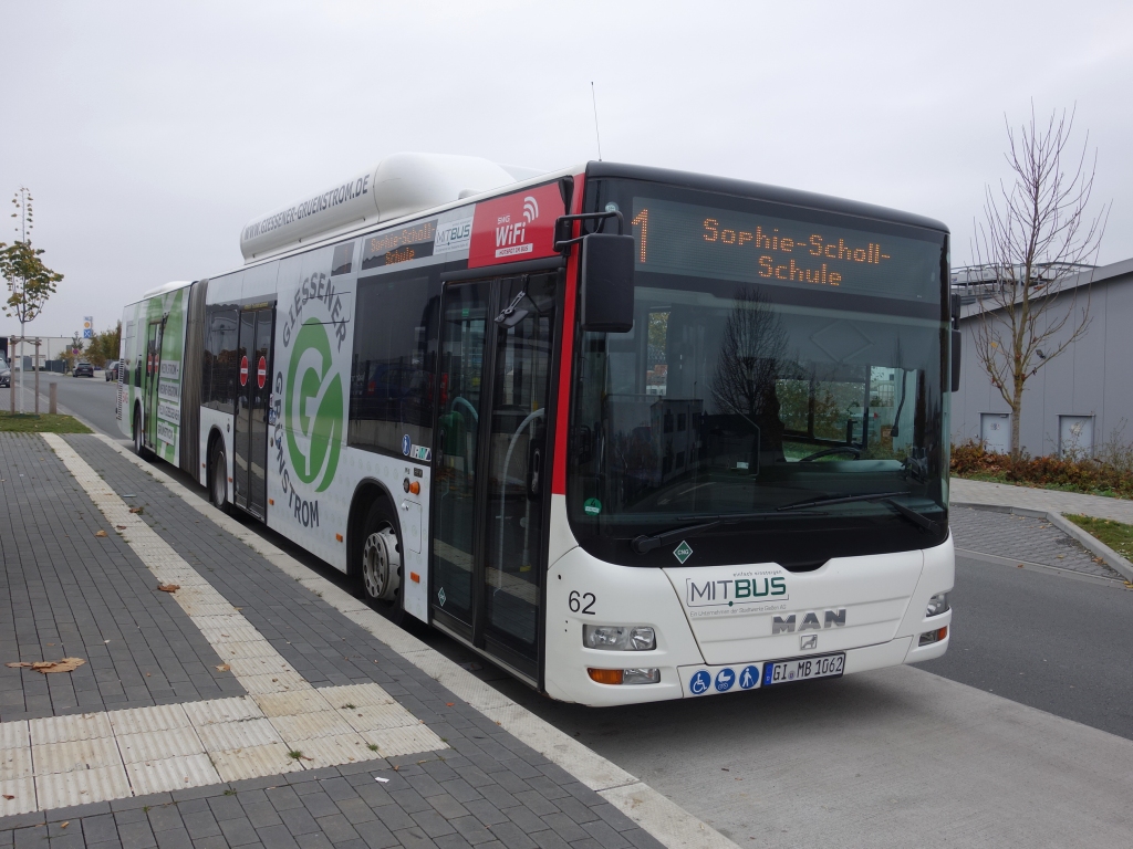 Гессен, MAN A23 Lion's City G NG313 CNG № 62