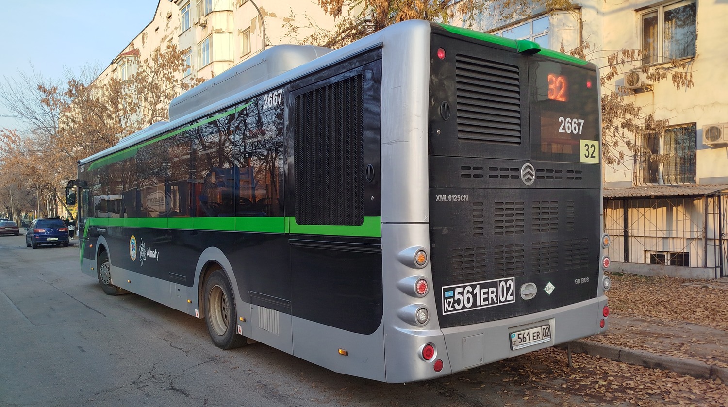 Алматы, Golden Dragon XML6125CN (Hyundai Trans Auto) № 2667