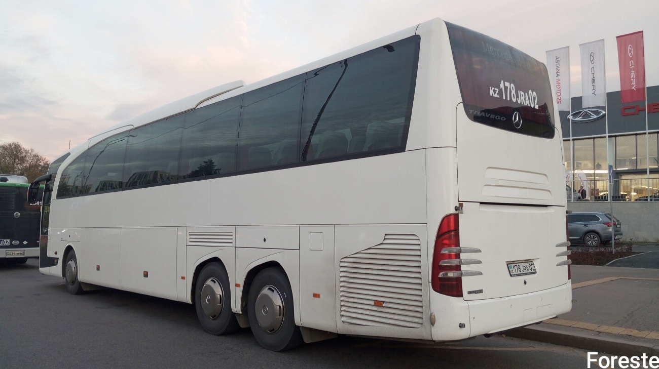 Алматы, Mercedes-Benz Travego II M 16RHD facelift № 178 JRA 02 Алматы, Mercedes-Benz Travego II M 16RHD facelift № 178 JRA 02
