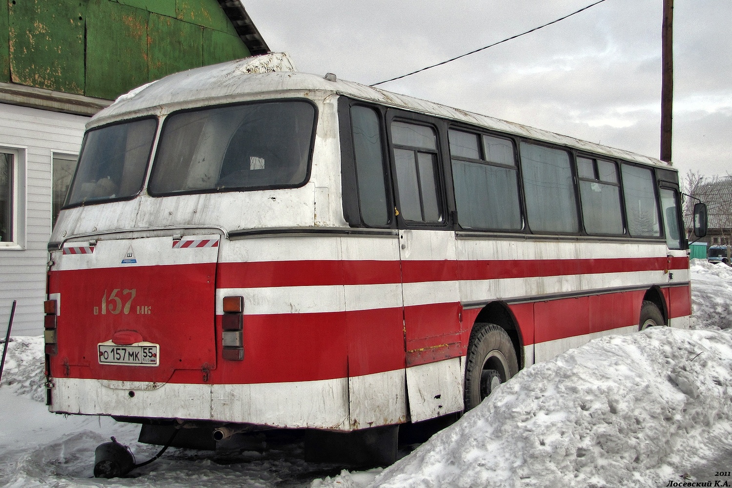 Омская область, ЛАЗ-695Н № О 157 МК 55