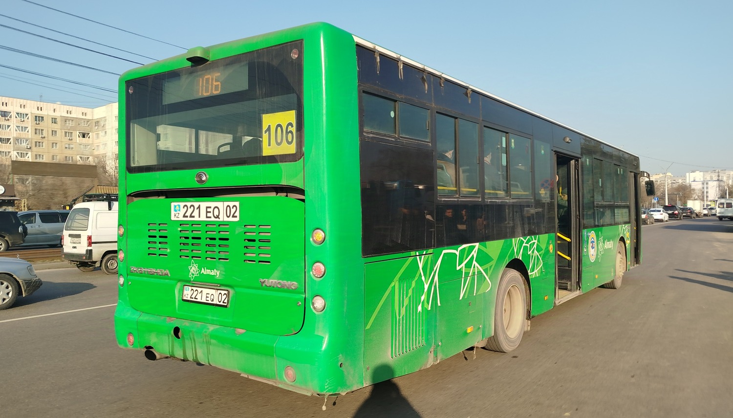 Almaty, Yutong ZK6118HGA # 221 EQ 02