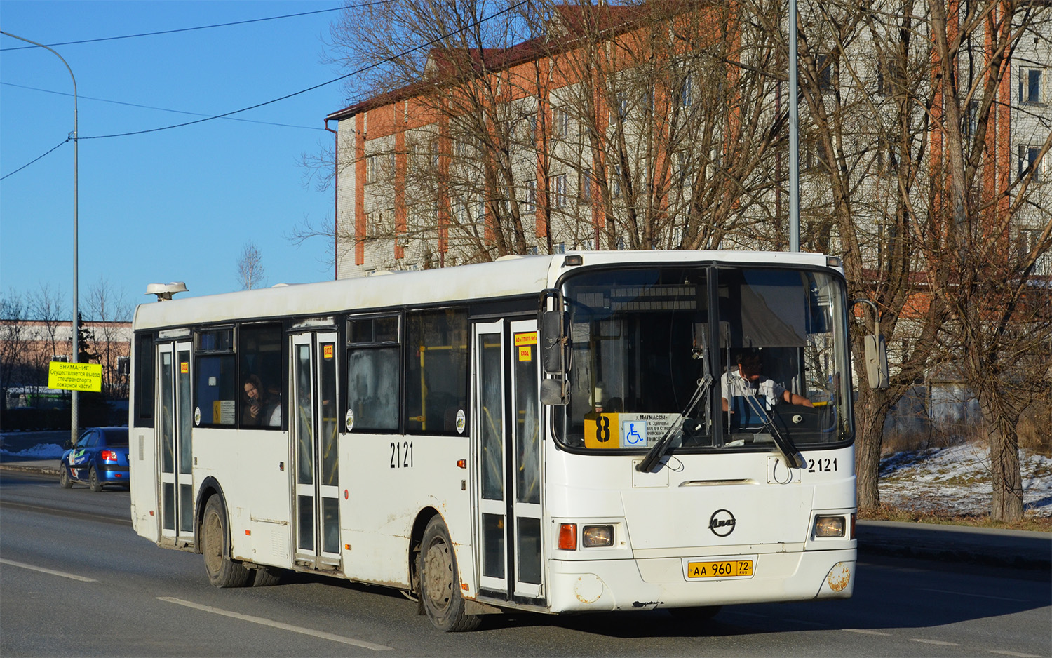 Tumen region, LiAZ-5293.53 № 2121