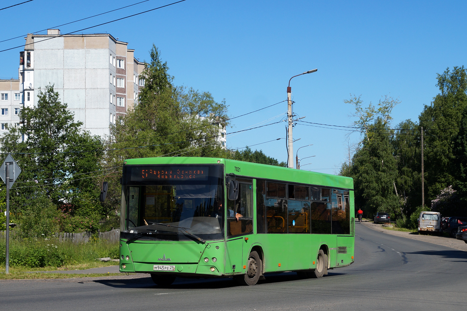 Архангельская область, МАЗ-206.086 № 7021