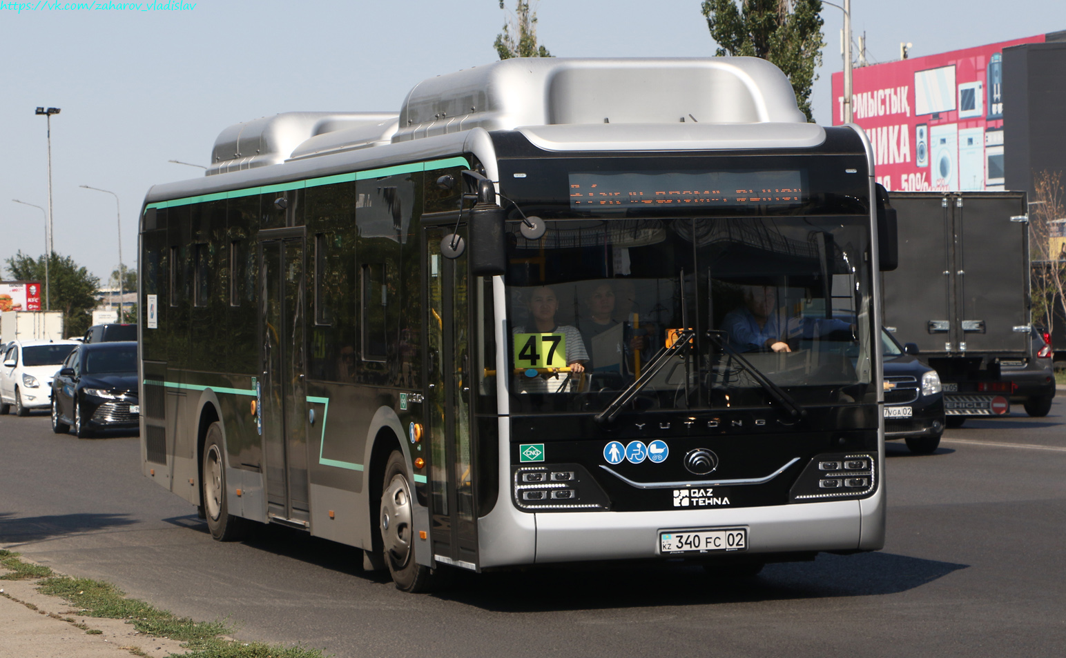 Алматы, Yutong ZK6116HG (QazTehna) № 340 FC 02