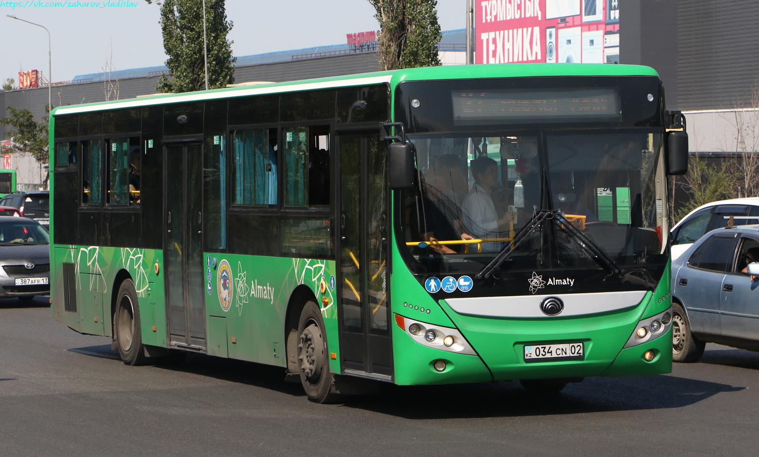 Алматы, Yutong ZK6118HGA (QazTehna) № 034 CN 02