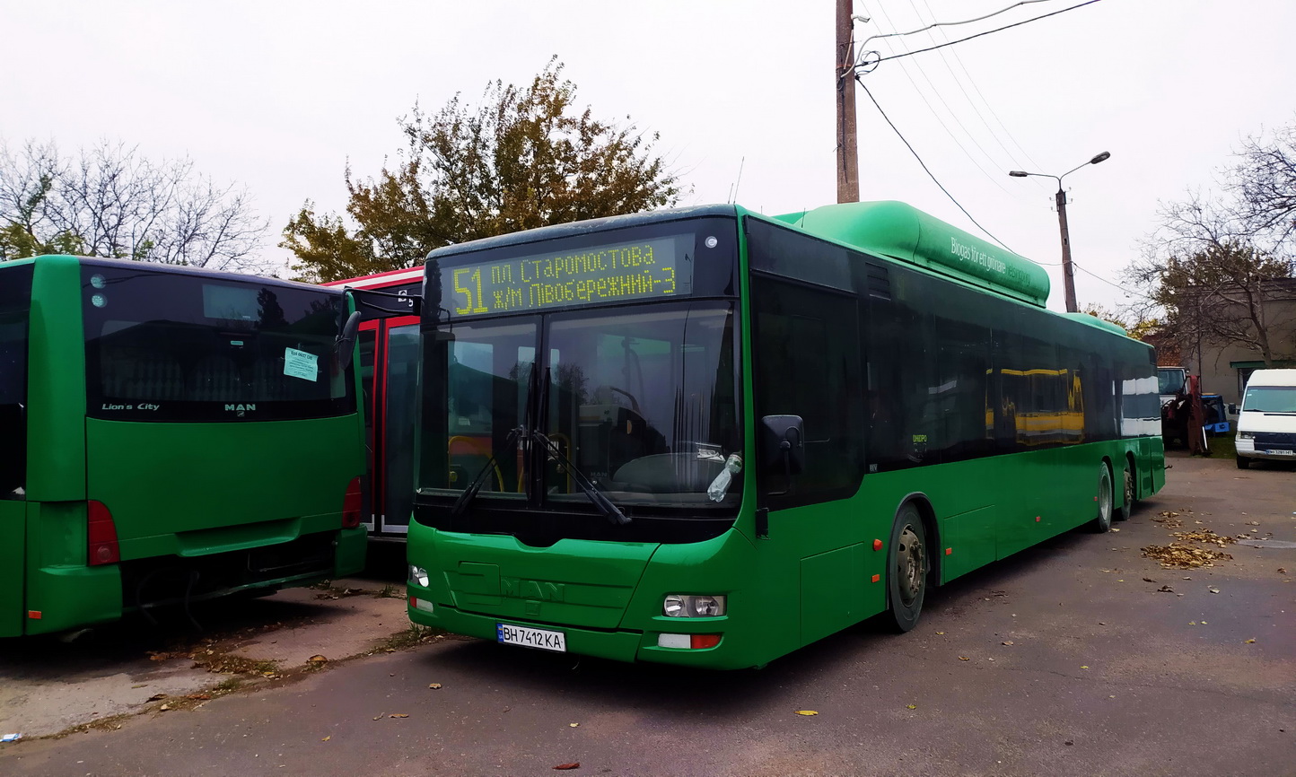 Одесская область, MAN A26 Lion's City LL NL313-15 CNG № BH 7412 KA