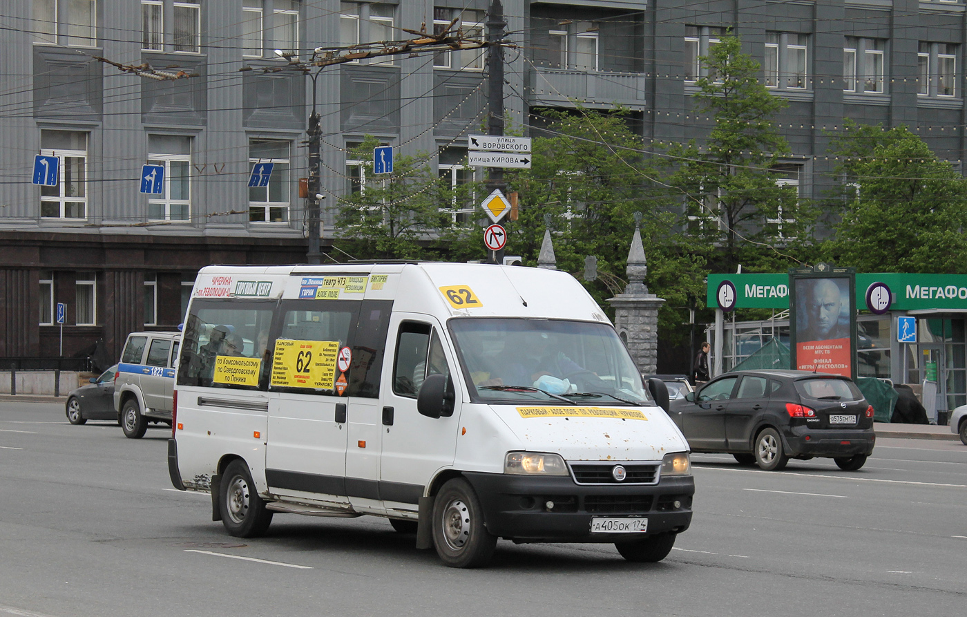 Челябинская область, FIAT Ducato 244 CSMMC-RLL, -RTL № А 405 ОК 174