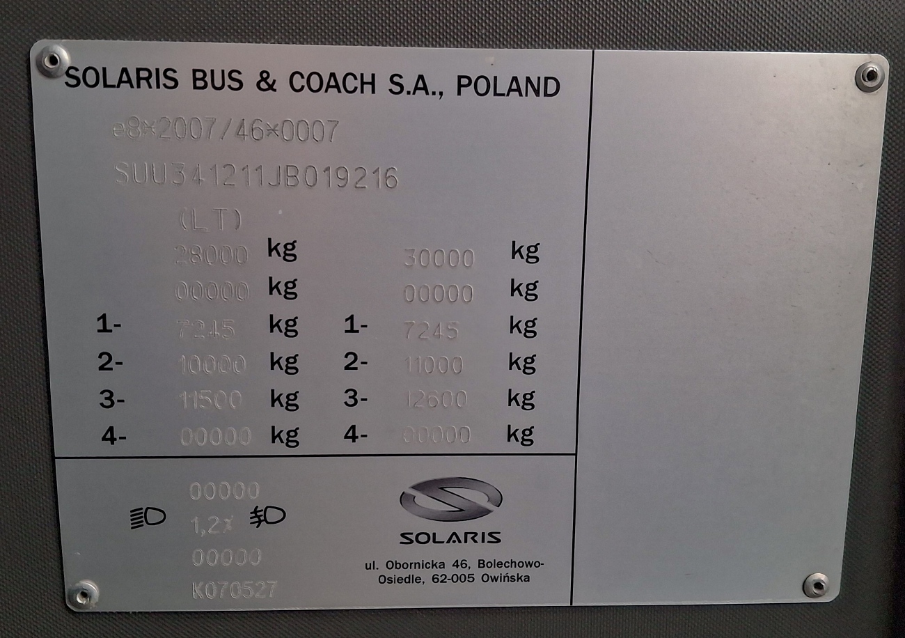 Литва, Solaris Urbino IV 18 № 4553