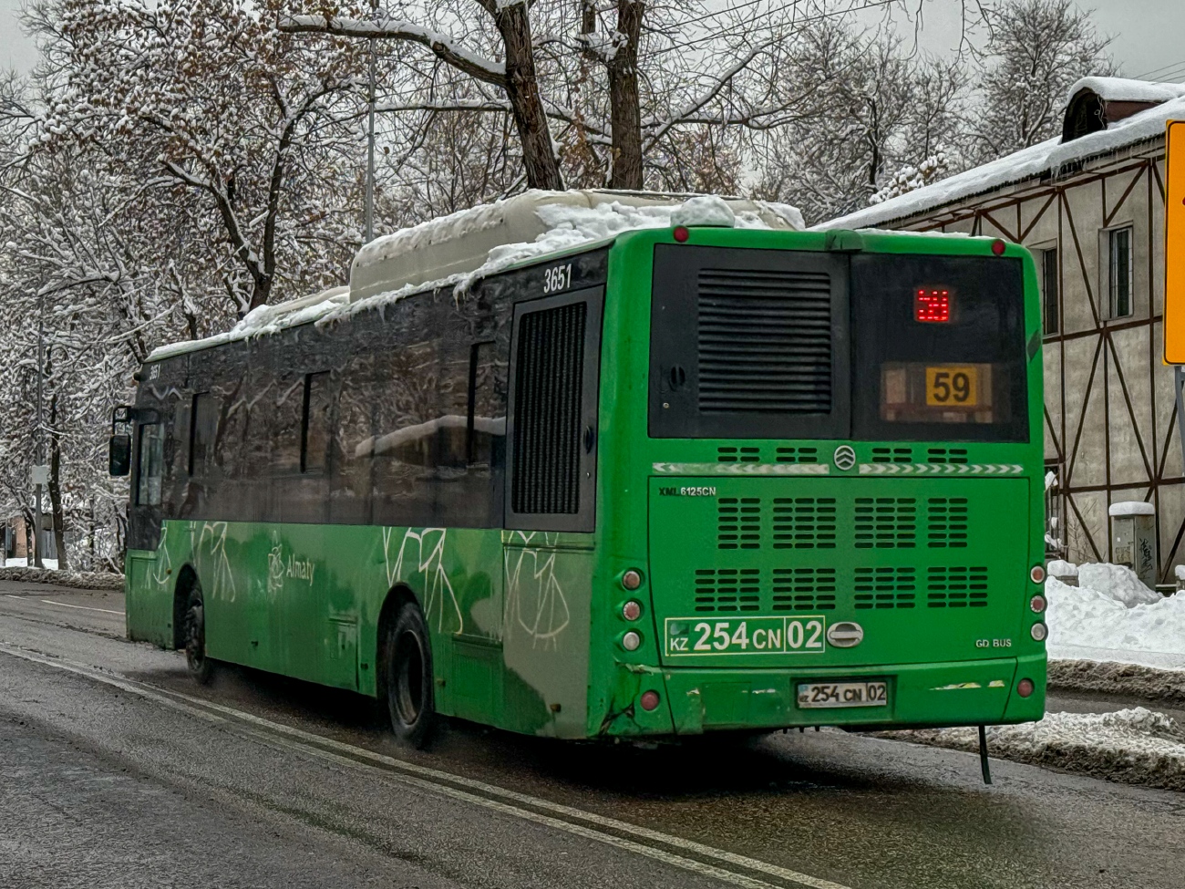 Алматы, Golden Dragon XML6125CN (Hyundai Trans Auto) № 3651