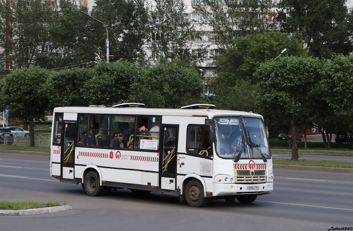 Красноярский край, ПАЗ-320412-05 № Т 533 КС 124