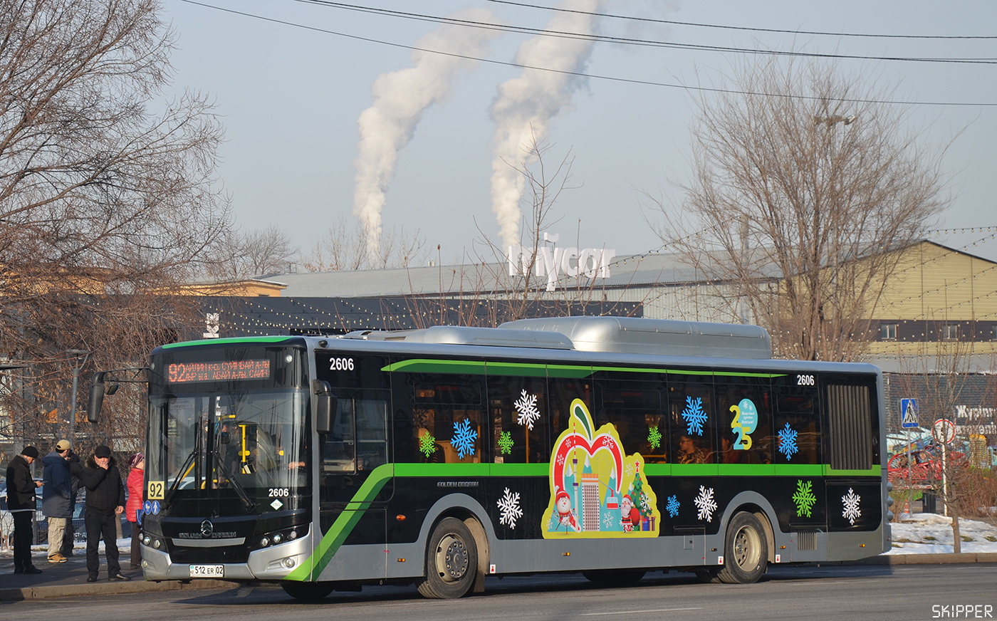 Алматы, Golden Dragon XML6125CN (Hyundai Trans Auto) № 2606