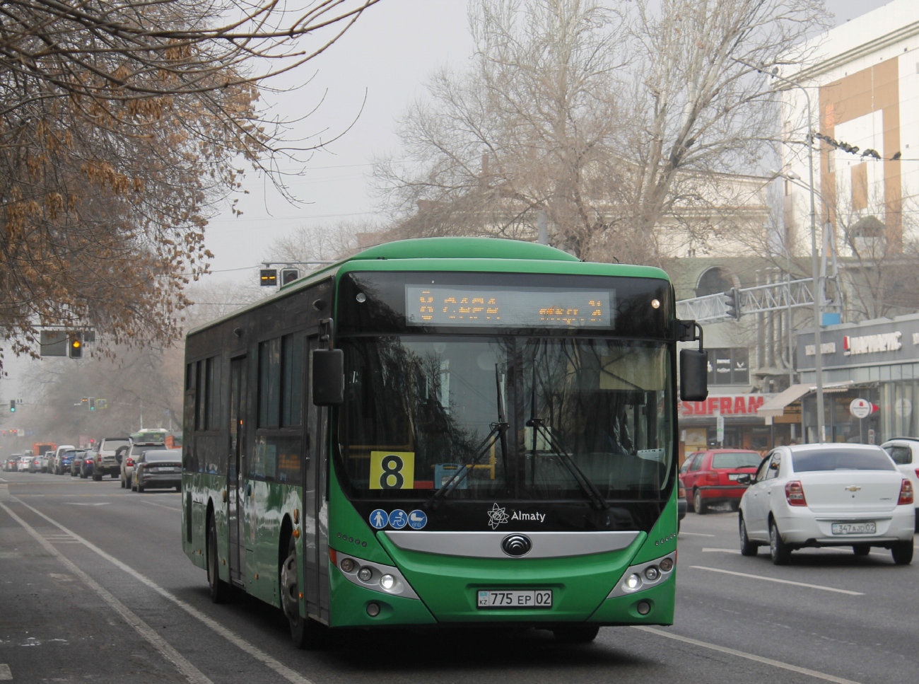 Алматы, Yutong ZK6118HGA (QazTehna) № 775 EP 02