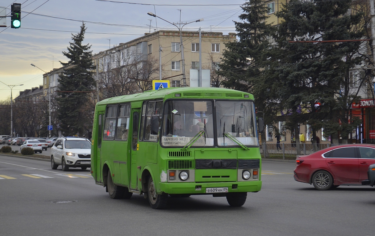 Карачаево-Черкесия, ПАЗ-32054 № В 609 НН 09