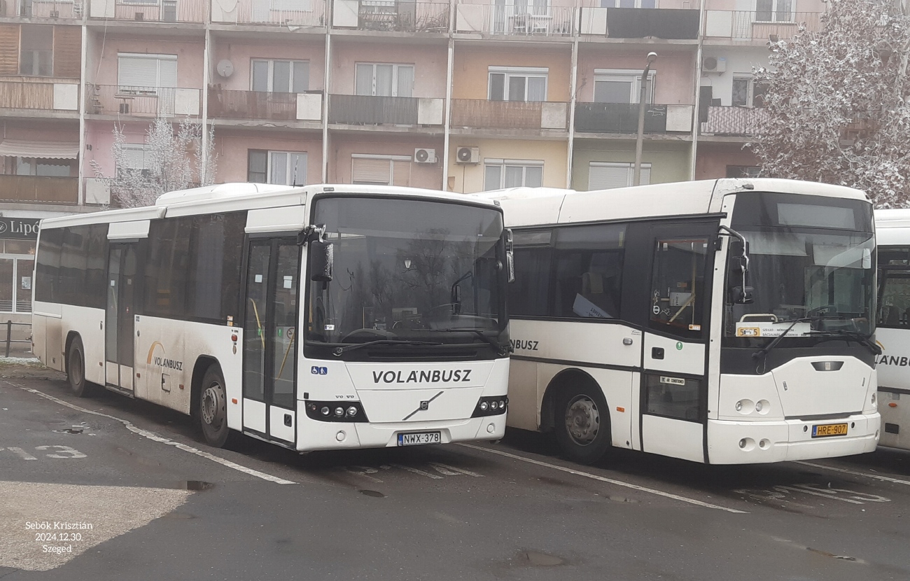 Венгрия, Volvo 8700LE № NWX-378; Венгрия, Ikarus EAG E95.41 № HRE-907