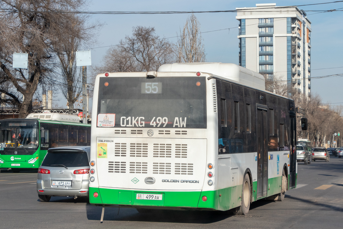Кыргызстан, Golden Dragon XML6105CN № 01 499 AW