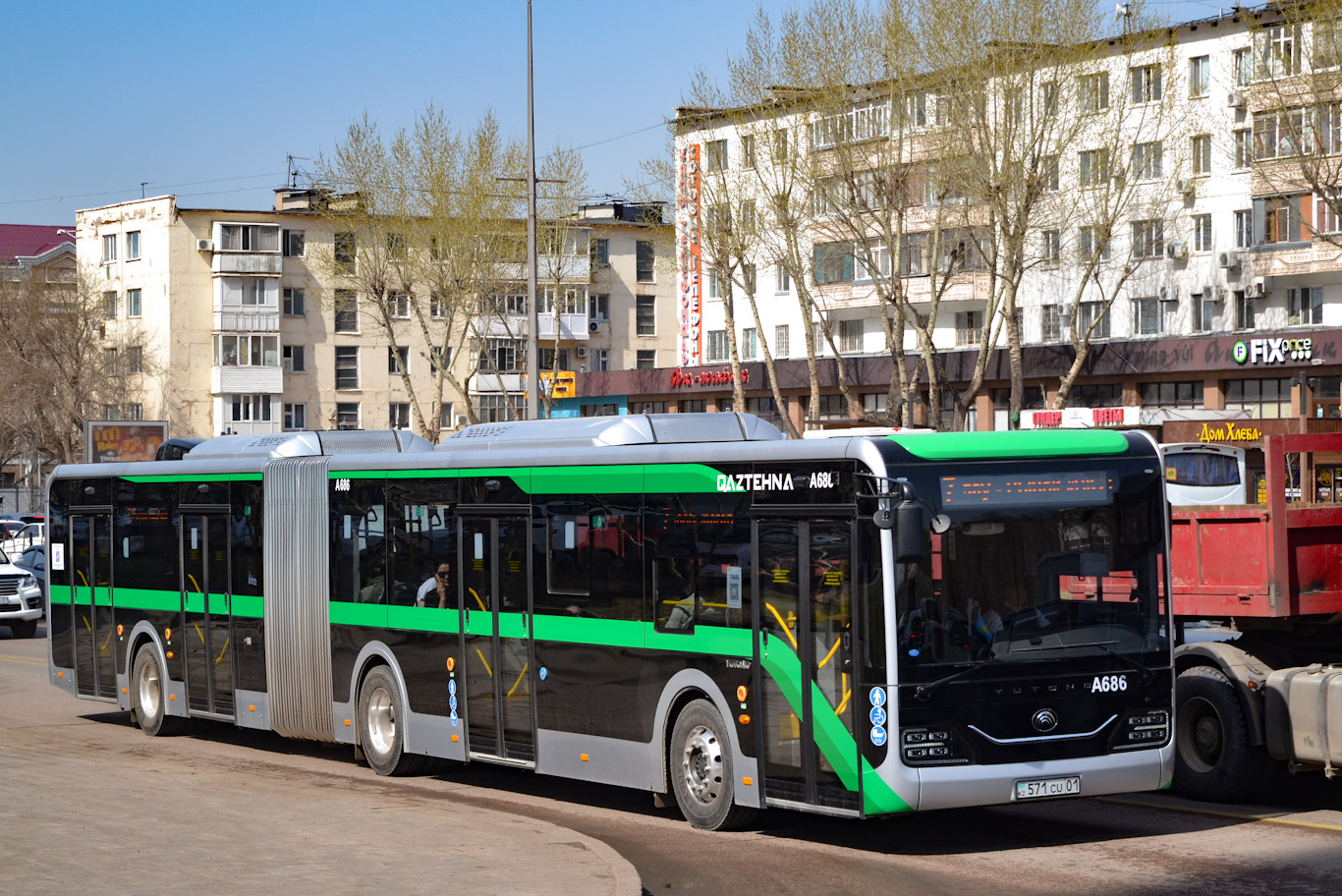 Астана, Yutong ZK6180HG (QazTehna) № A686
