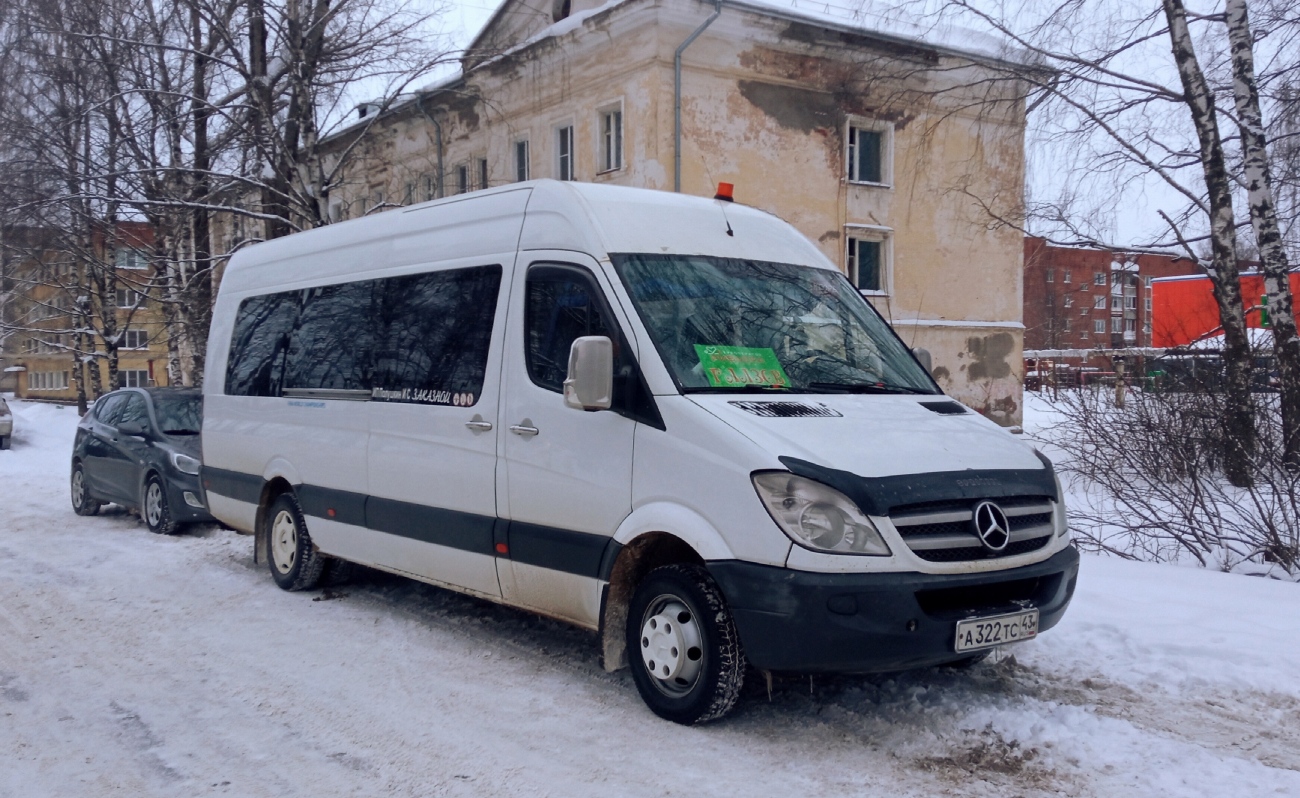 Кировская область, Mercedes-Benz Sprinter W906 511CDI № А 322 ТС 43