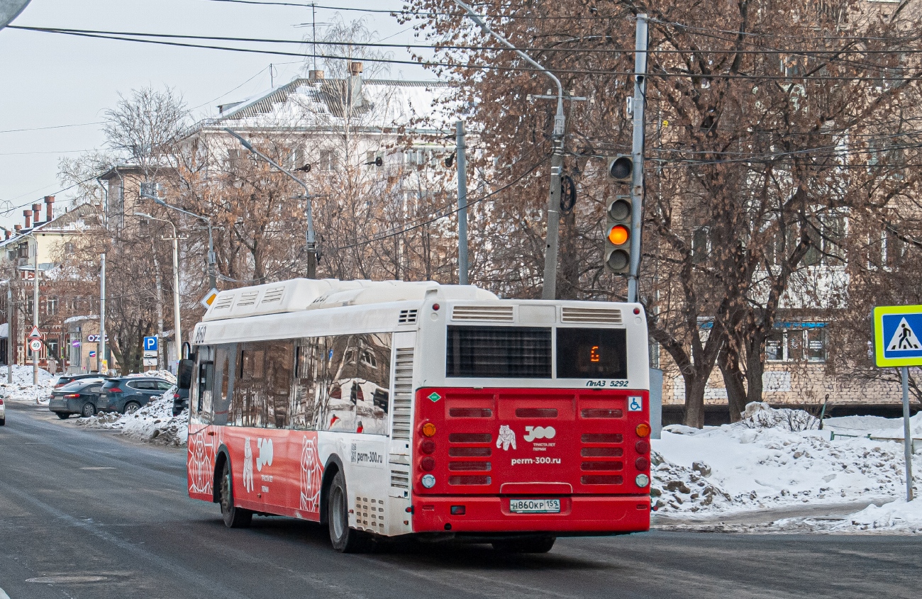 Perm region, LiAZ-5292.67 (CNG) # Н 860 КР 159