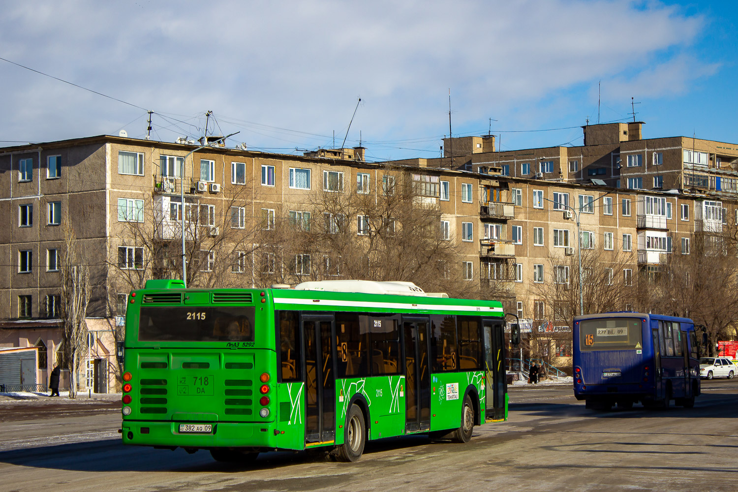 Karagandy province, LiAZ-5292.60 Nr. 382 AQ 09