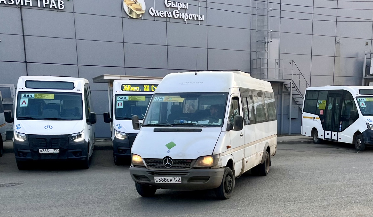 Moscow region, GAZ-A68R52 City # К 383 ТТ 790; Moscow region, Luidor-223237 (MB Sprinter Classic) # 016629