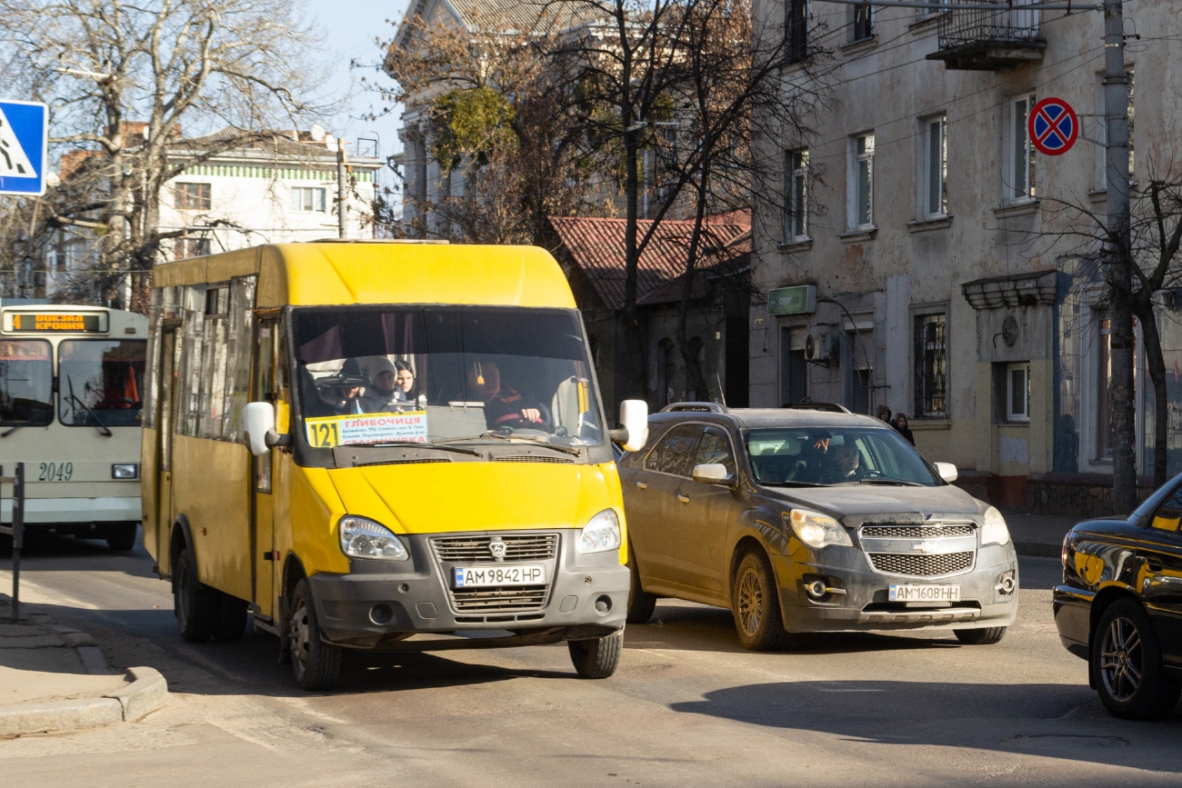 Житомирская область, Рута 25 № AM 9842 HP