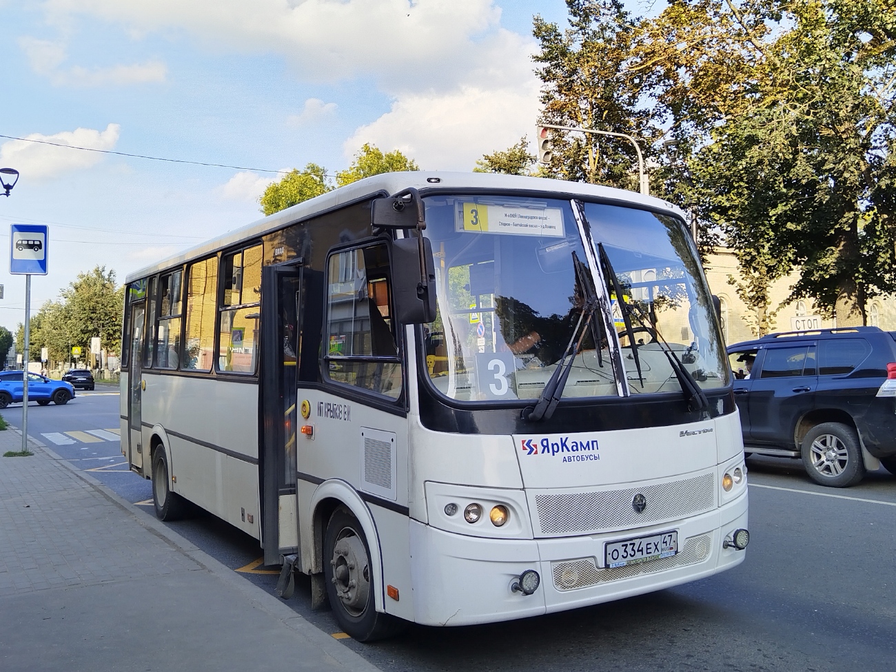 Ленинградская область, ПАЗ-320412-05 "Вектор" № О 334 ЕХ 47