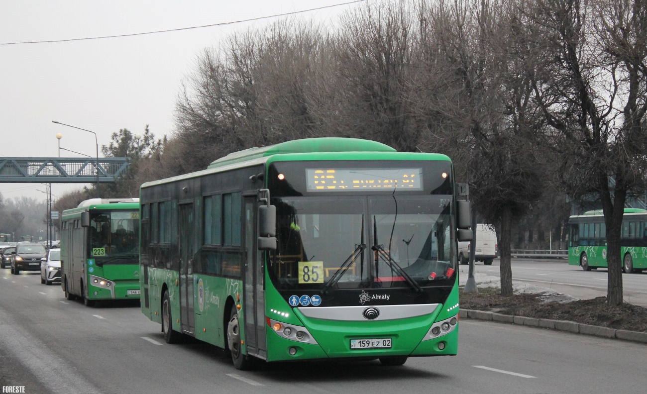 Алматы, Yutong ZK6118HGA (QazTehna) № 159 EZ 02
