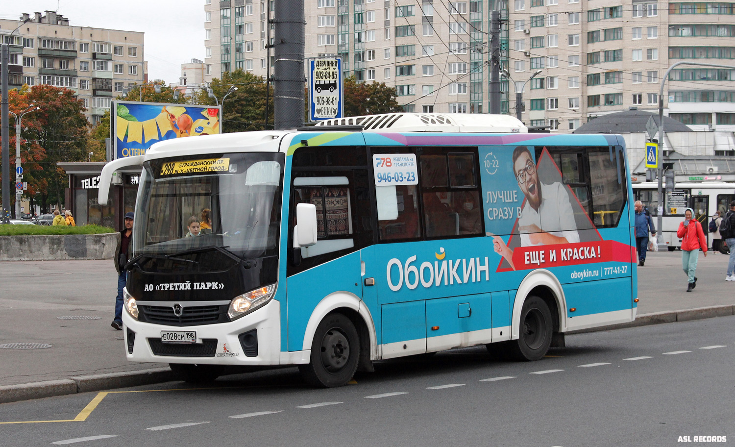 Санкт-Петербург, ПАЗ-320435-04 "Vector Next" № Е 028 СМ 198