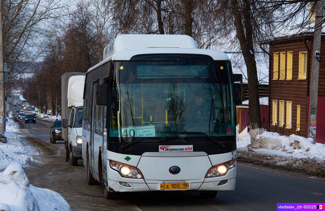 Удмуртия, Yutong ZK6852HG № СА 105 18