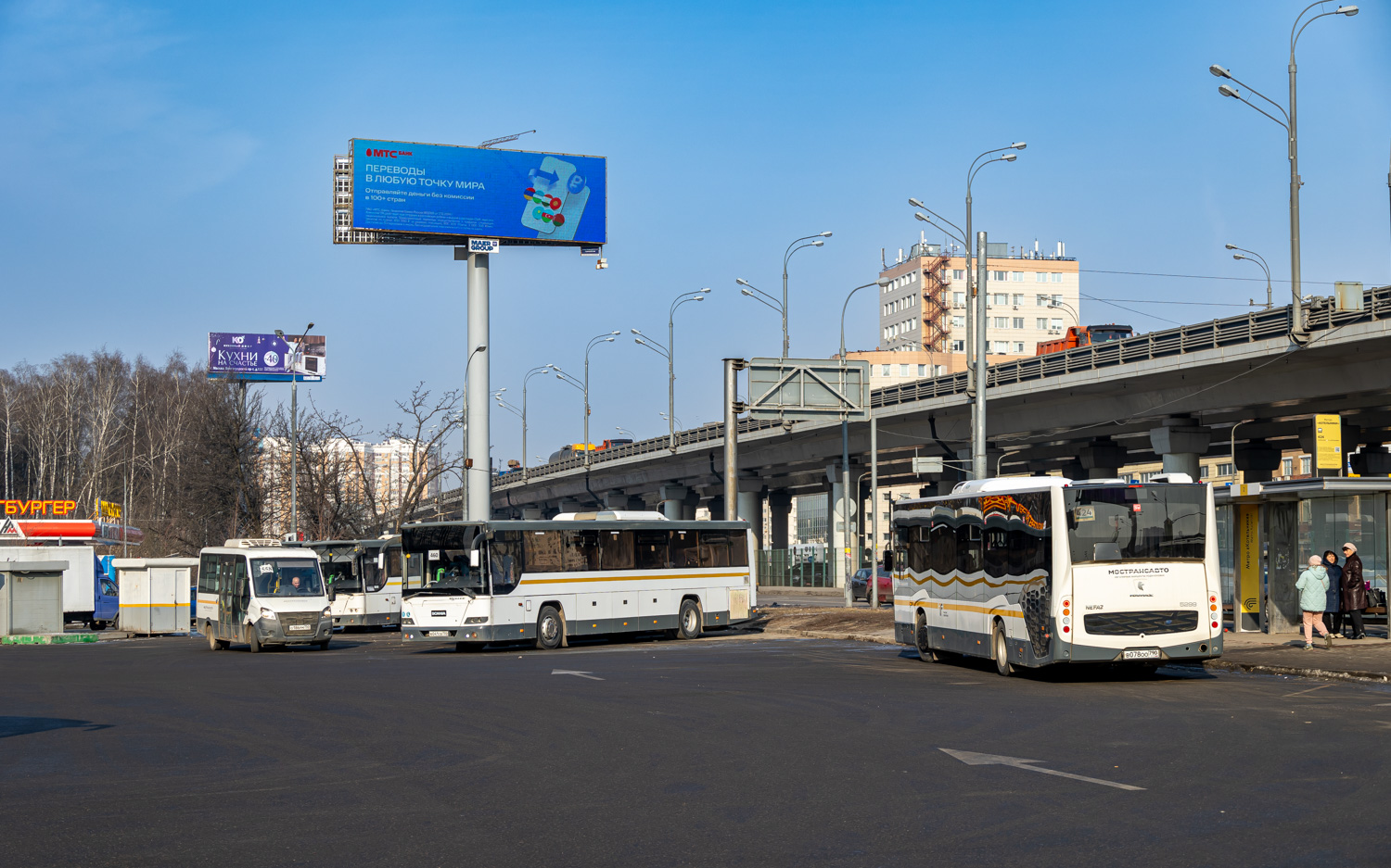 Московская область, Луидор-2250DS (ГАЗ Next) № 029055; Московская область, ЛиАЗ-5250 № 022886; Московская область, НефАЗ-5299-31-52 № 042030