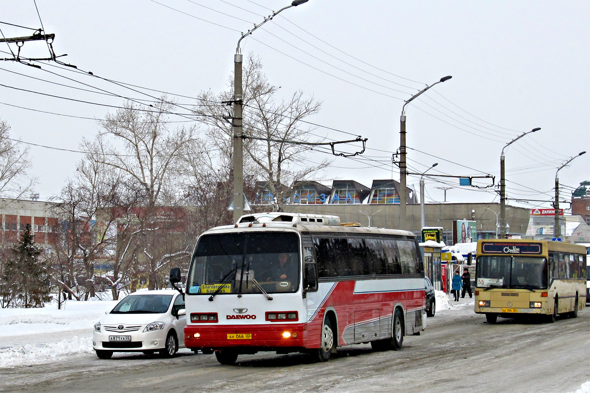 Алтайский край, Daewoo BH115H Royal Express № АН 066 22; Алтайский край, Mercedes-Benz O405N № АВ 906 22