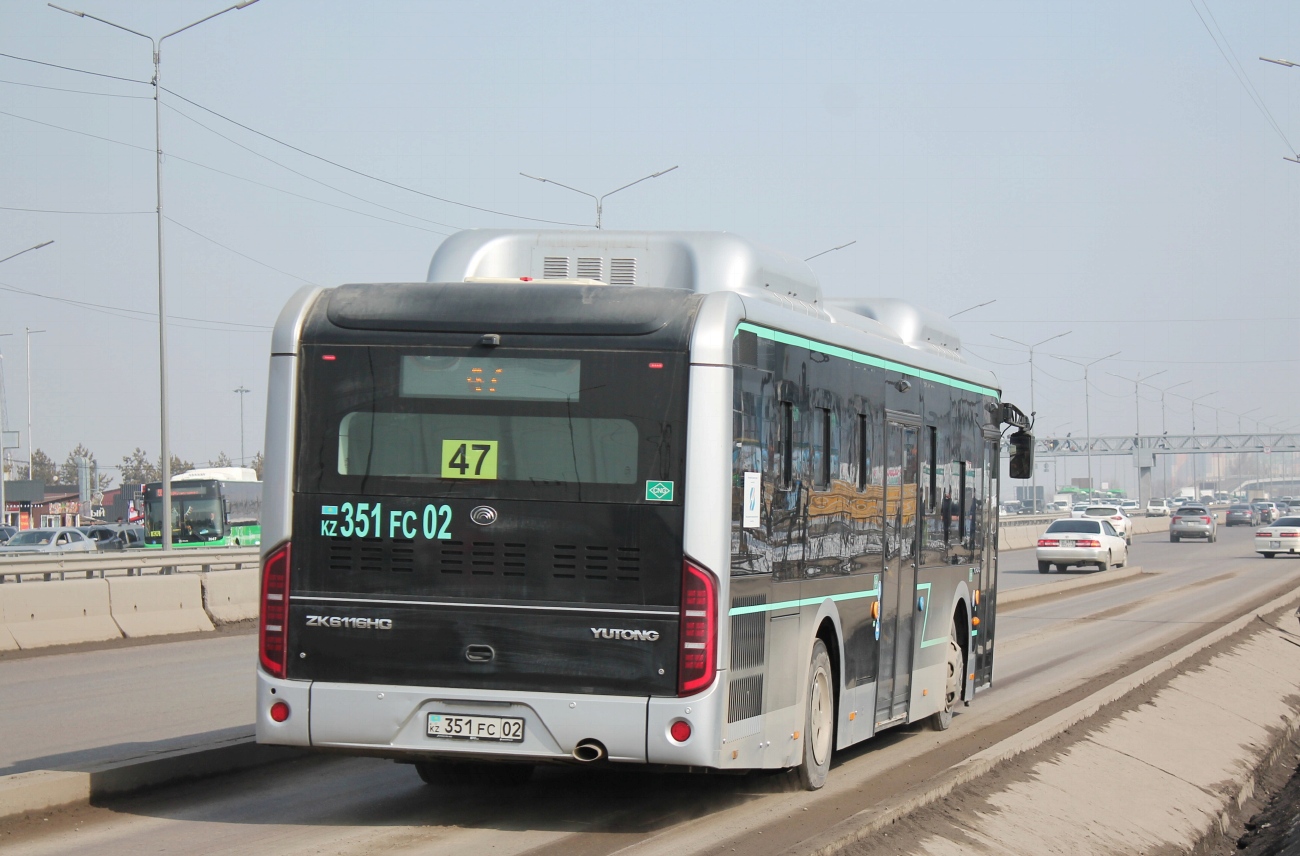 Алматы, Yutong ZK6116HG (QazTehna) № 351 FC 02