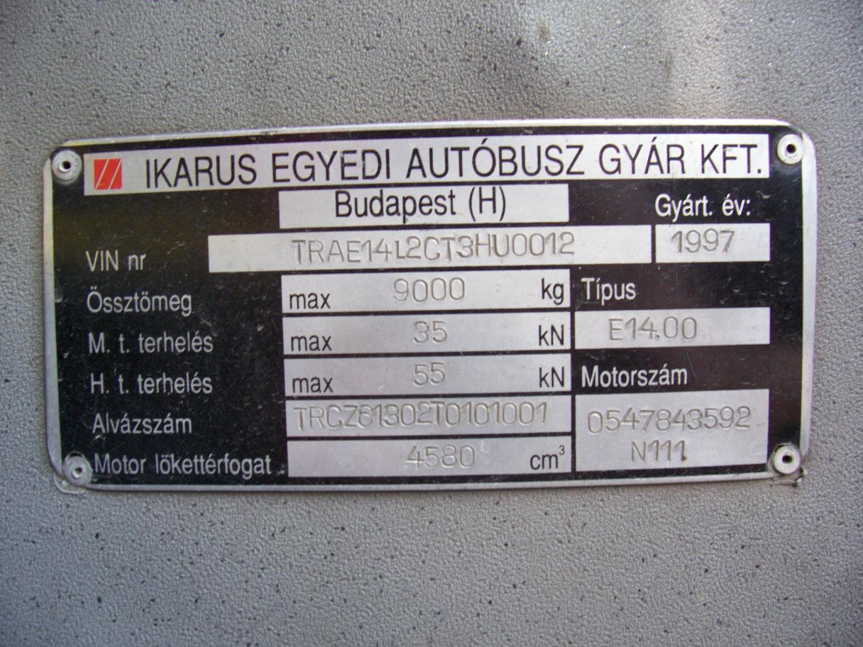 Венгрия, Ikarus EAG E14 № FKN-297