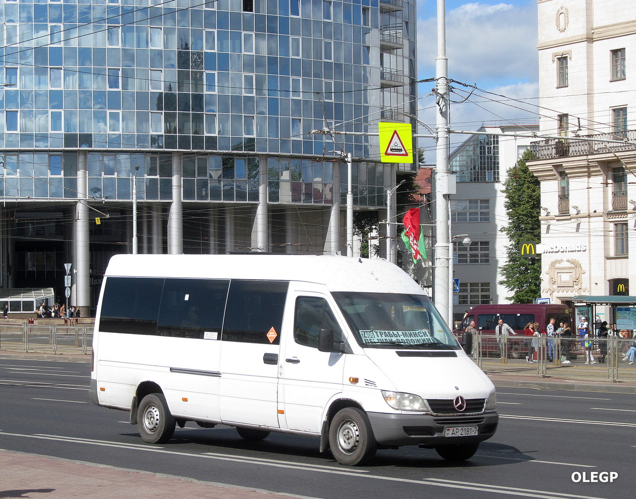 Минск, Спринтбелавто-4055 (MB Sprinter) № АР 2181-7