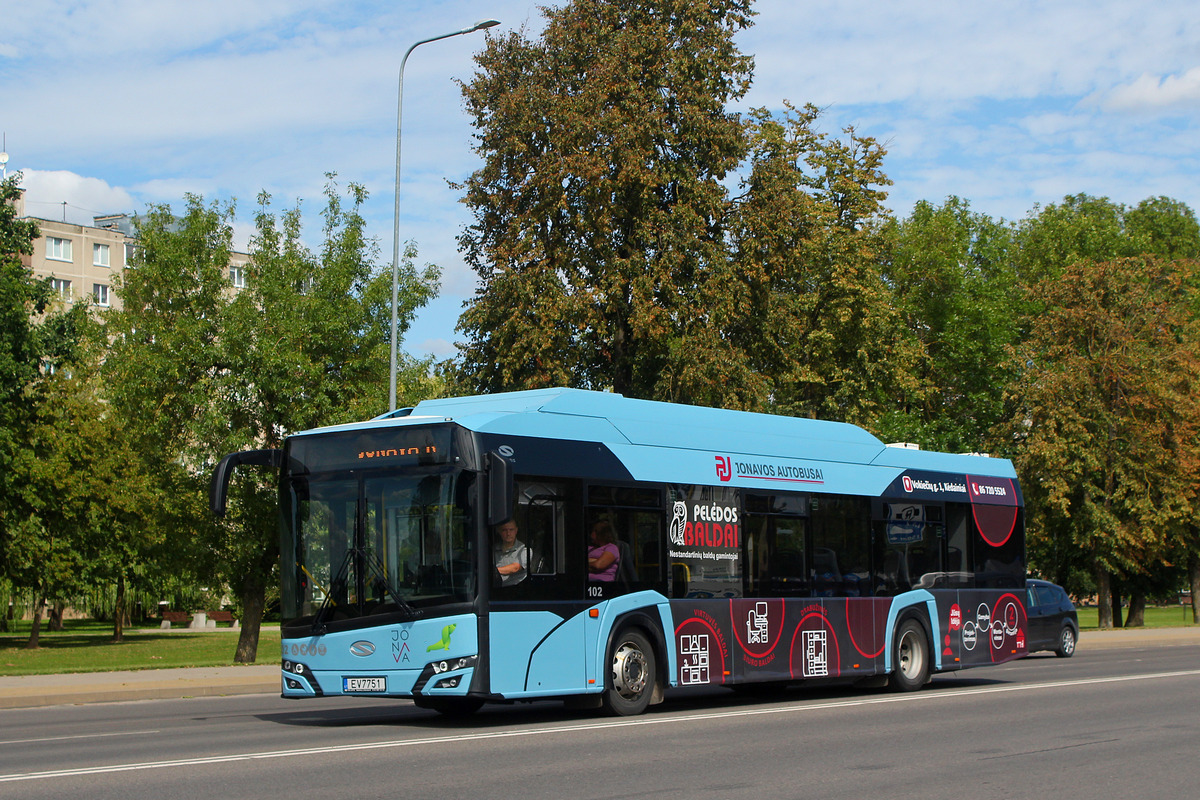 Литва, Solaris Urbino IV 12 electric № 102