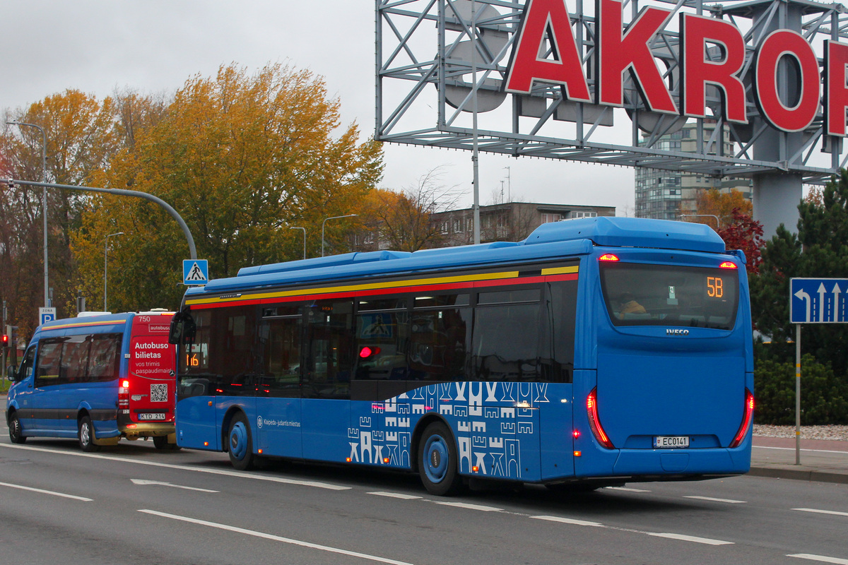Литва, IVECO Crossway LE CITY 12M ELEC № 141