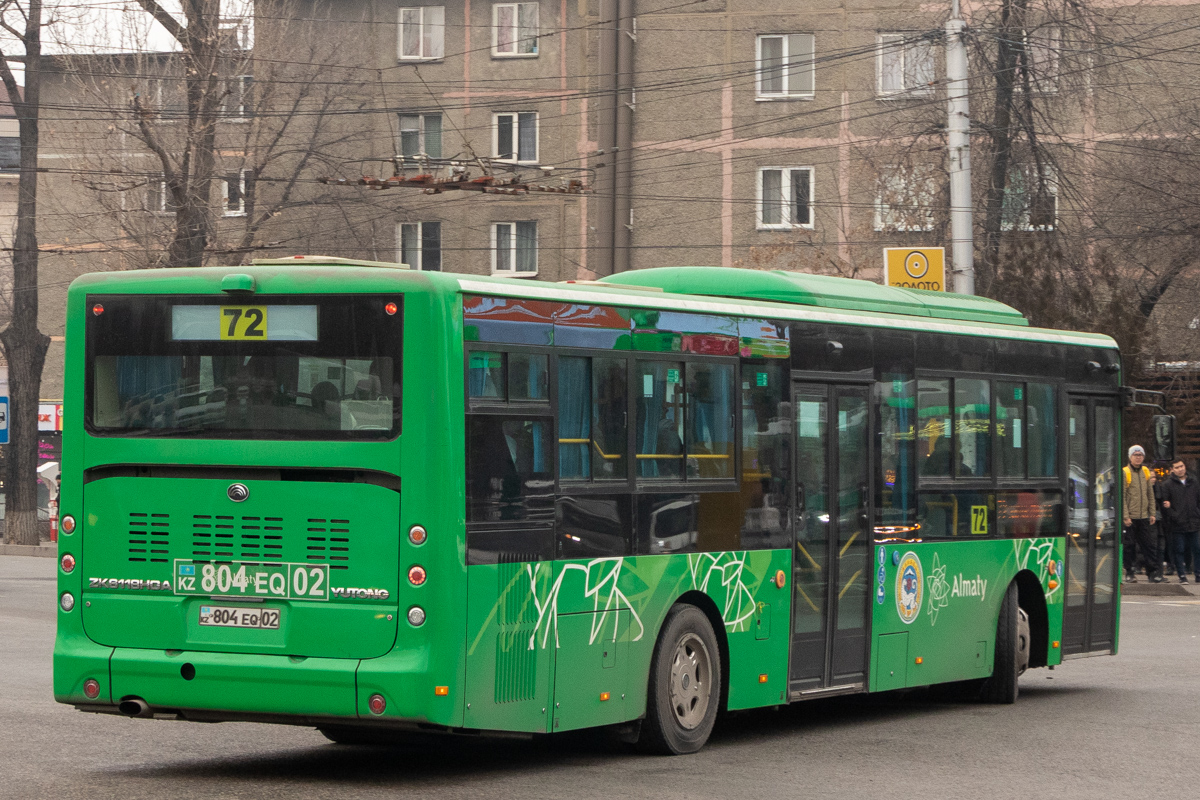 Алматы, Yutong ZK6118HGA (QazTehna) № 804 EQ 02